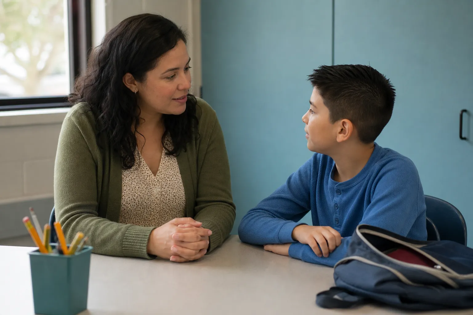 A different moment related to changing schools