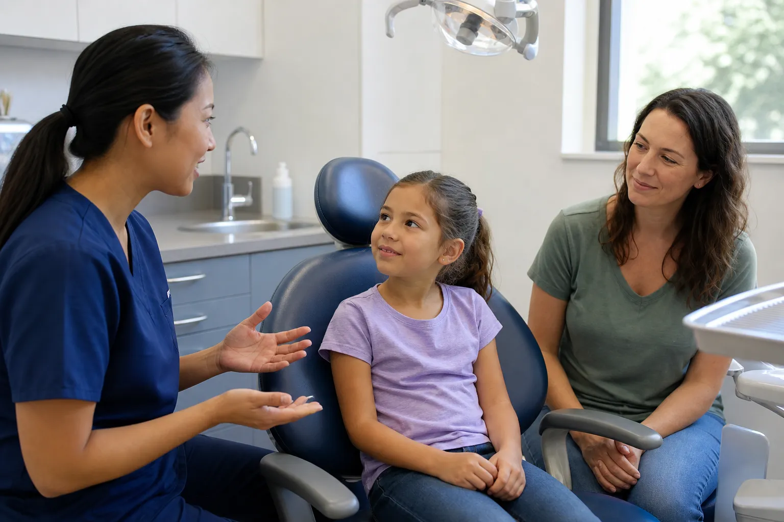 A different moment related to dentist visit