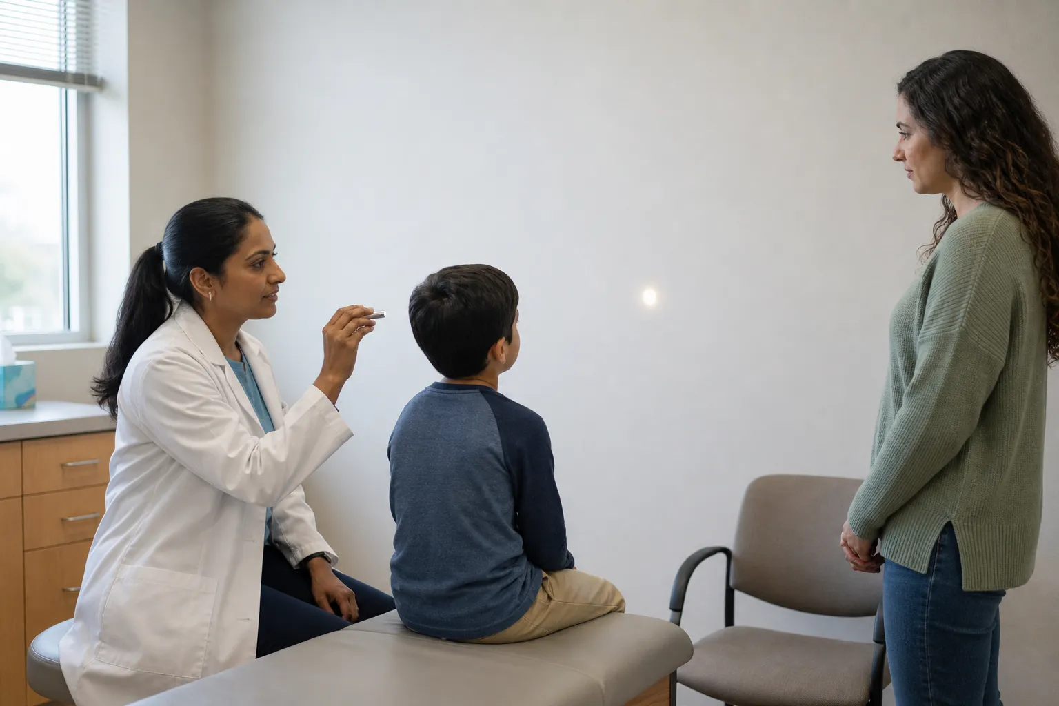 A different moment related to eye doctor visit