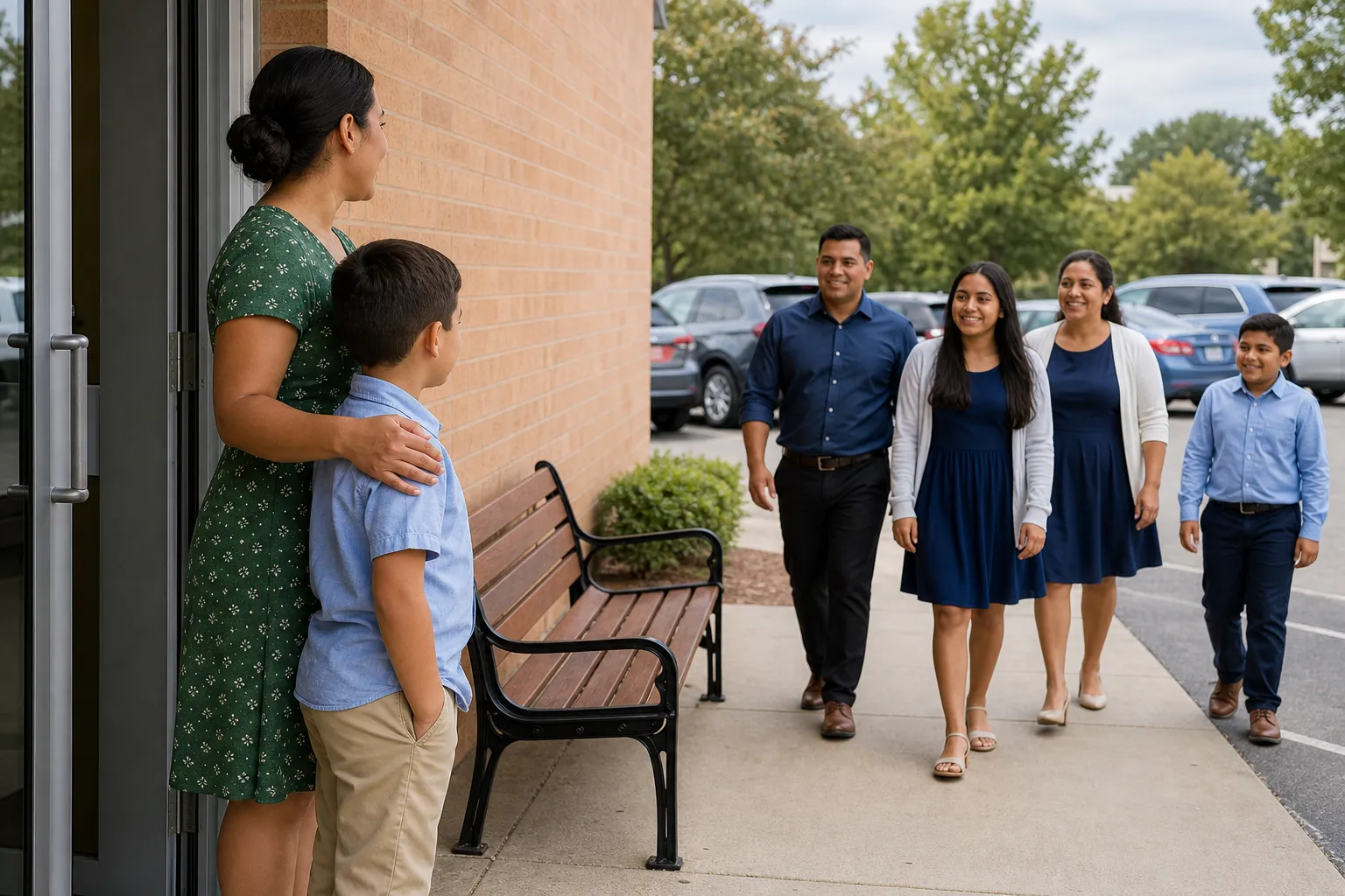 A different moment related to going to a funeral