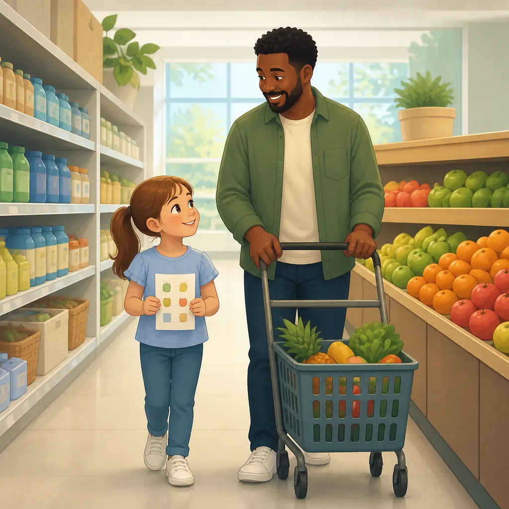 Illustration for The grocery store