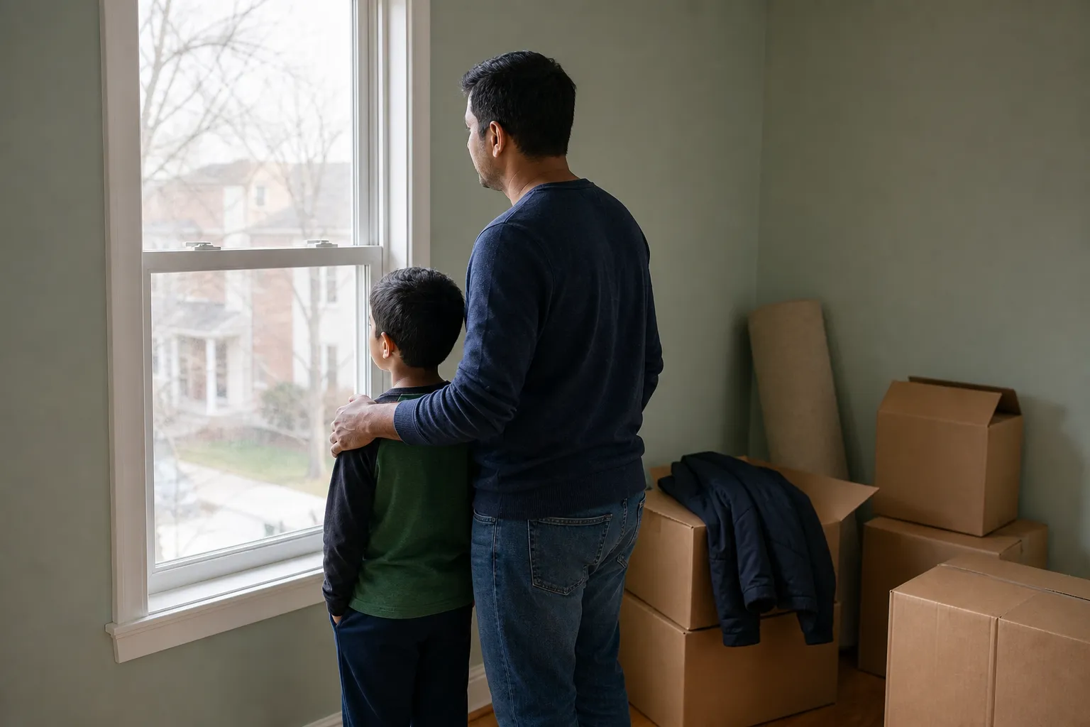 Illustration for moving house social story guide
