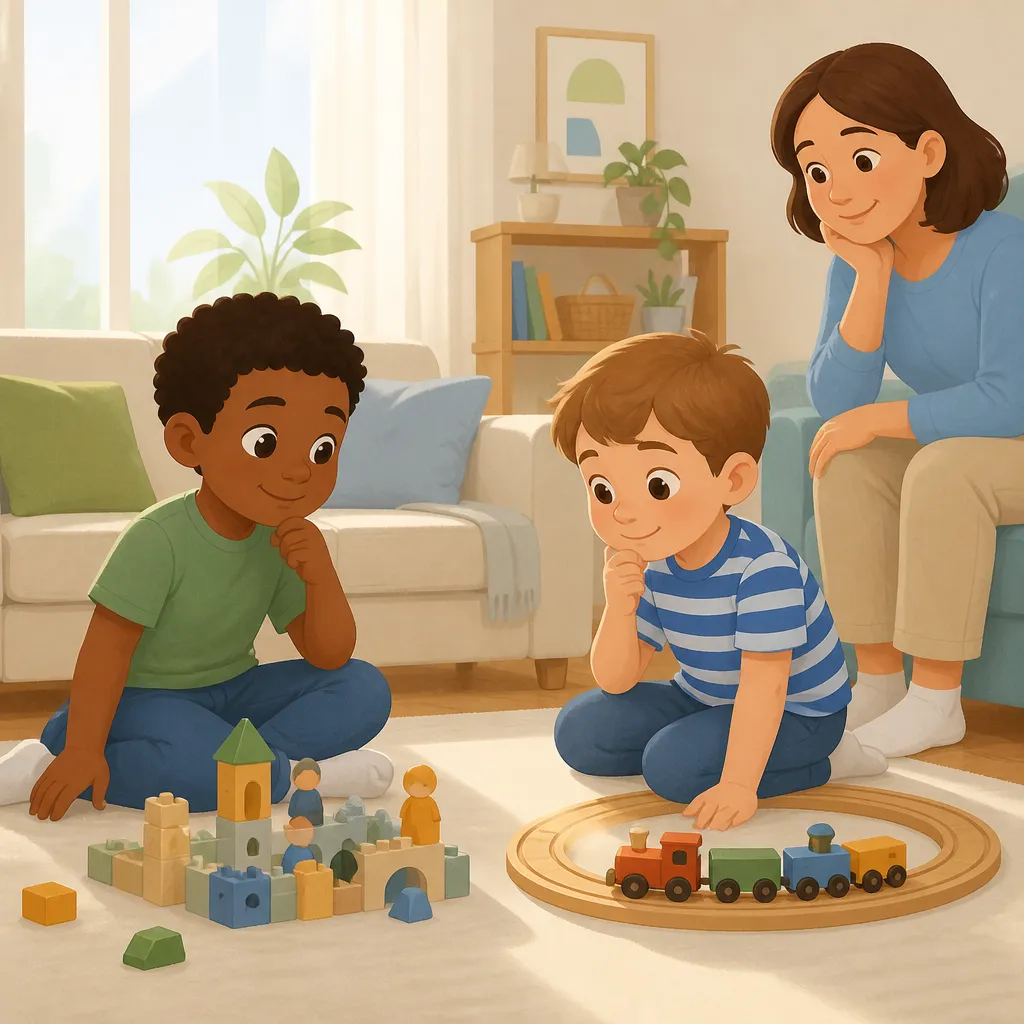 Illustration for A playdate