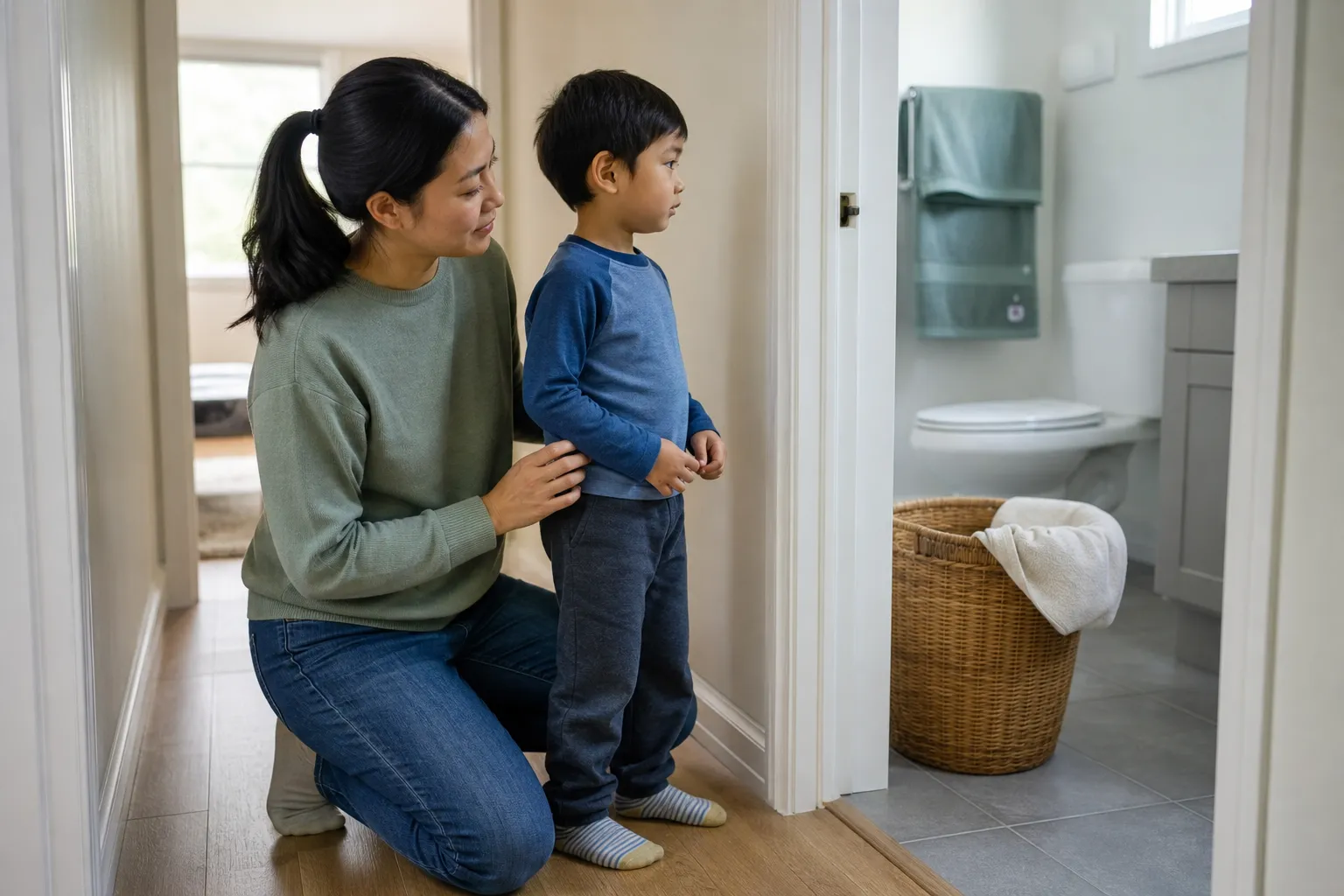 Illustration for toilet learning social story guide