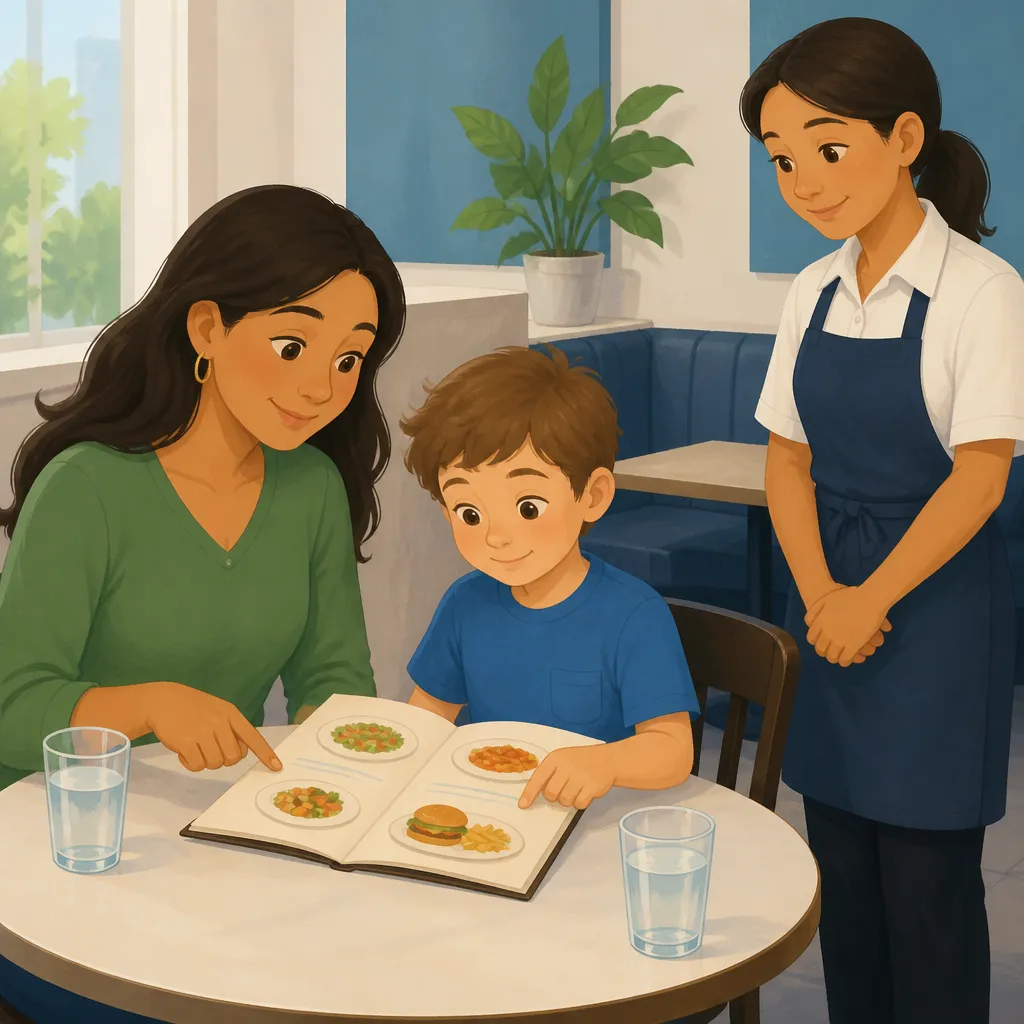 Illustration for A restaurant