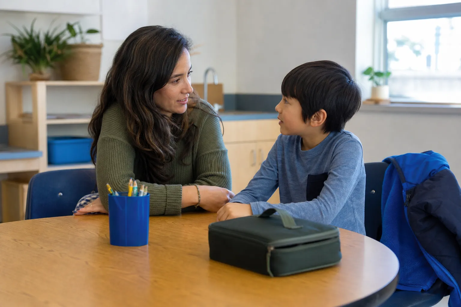 A different moment related to starting school