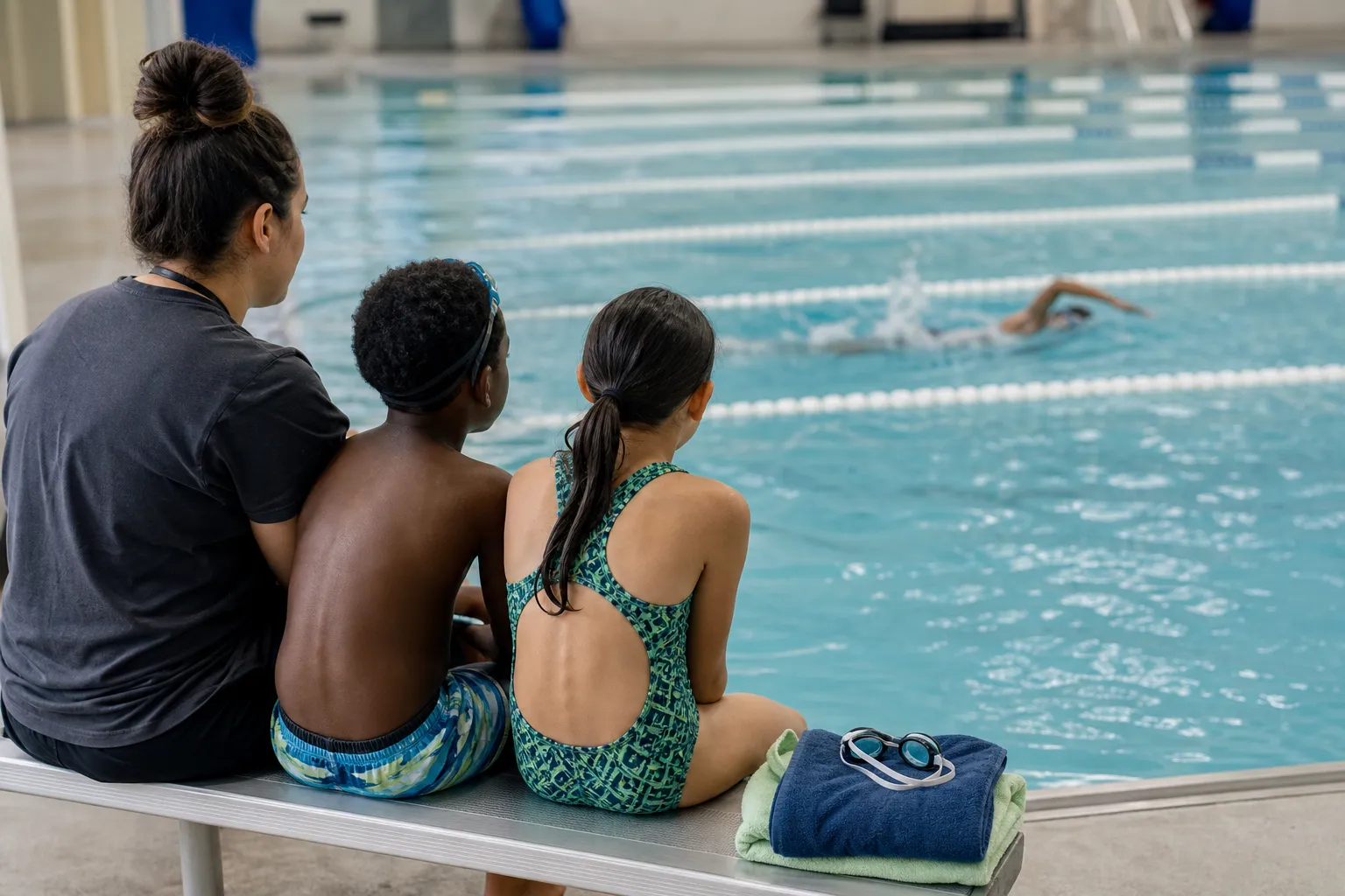 A different moment related to swimming pool